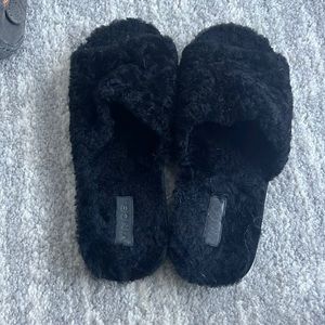 Vince Kalina Slide Slippers in Black